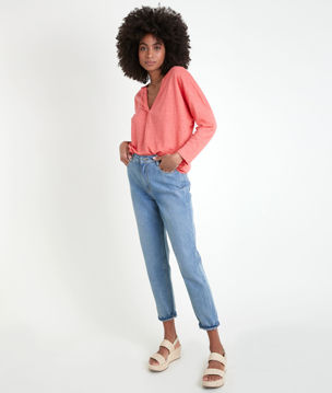 Picture of ILEA CORAL ORGANIC LINEN TOP