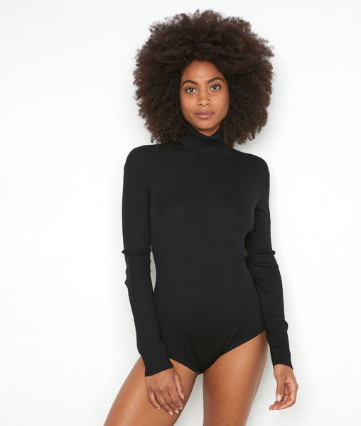 Picture of THILO BLACK WOOL BODYSUIT