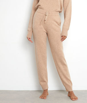 Picture of TOSCA BEIGE KNIT TROUSERS