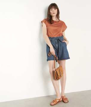 Picture of MARCEAU CARAMEL LINEN T-SHIRT