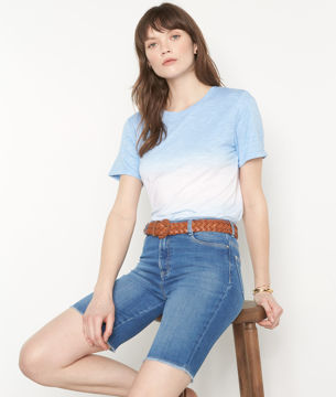 Picture of MIKE SKY-BLUE TIE-DYE COTTON T-SHIRT