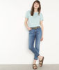 Picture of MALA MINT EMBROIDERED COTTON T-SHIRT.