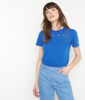 Picture of MALAGA ROYAL BLUE OPENWORK COTTON T-SHIRT