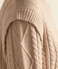 Picture of BASSO ECRU ECOVERO VISCOSE CABLE-KNIT JUMPER