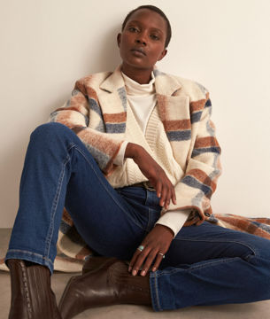 Picture of BRENT SLEEVELESS IVORY WOOL JUMPER