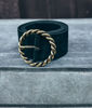 Picture of DONNA GREEN SUEDE BELT WITH INTRICATE BUCKLE
