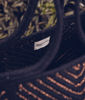 Picture of FAUST BLACK LUREX AND COTTON CABAS TOTE