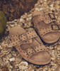 Picture of VIRGIL BEIGE LEATHER DOUBLE-STRAP MULES