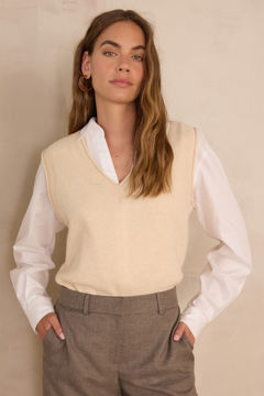 Picture of BASILE SLEEVELESS JUMPER IN 100% WOOL