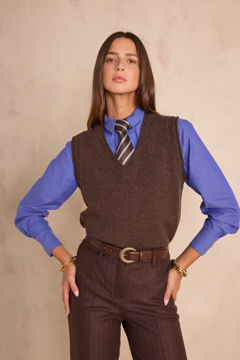 Picture of BASILE 100% WOOL SLEEVELESS JUMPER