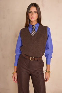 Picture of BASILE 100% WOOL SLEEVELESS JUMPER