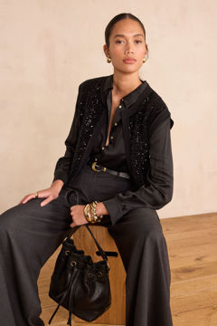 Picture of BECKA SEQUIN CARDIGAN WITHOUT SLEEVES