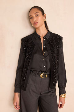 Picture of BECKA SEQUIN CARDIGAN WITHOUT SLEEVES