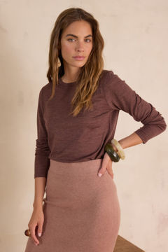 Picture of FAUSTINE T-SHIRT IN 100% MERINO WOOL
