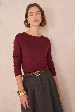 Picture of T-SHIRT EN COTON CÔTELÉ LENA