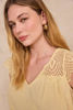 Picture of EMBROIDERED SHORT-SLEEVE COTTON TOP LILOU