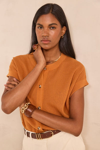 Picture of SHORT-SLEEVED COTTON VEST ALMA