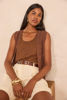 Picture of SLEEVELESS COTTON CROCHET VEST ANGELE
