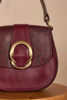 Picture of BURGUNDY LEATHER BOVINE BAG VALENTIN