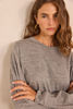 Picture of CHARCOAL LONG-SLEEVED WOOL T-SHIRT TEOPHILE