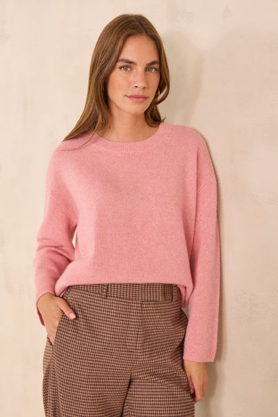 Picture of PINK LONG-SLEEVE CASHMERE SWEATER ALIZEE