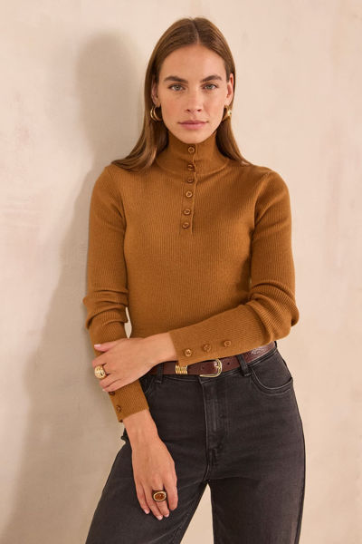 Picture of ASHLEY LONG SLEEVE MIXED WOOL SWEATER